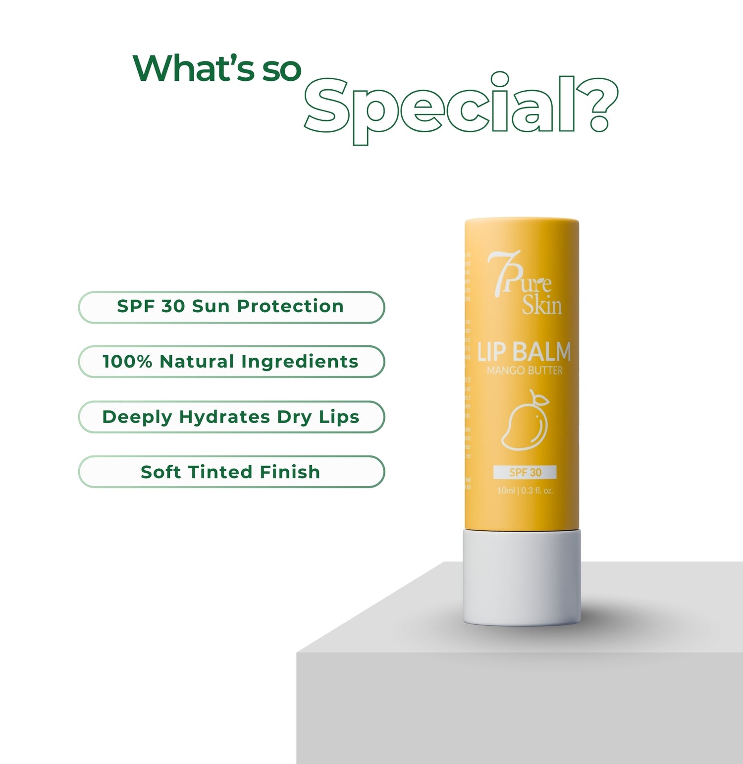 Skin SPF 30 Mango Butter Lip Balm – Natural & Nourishing